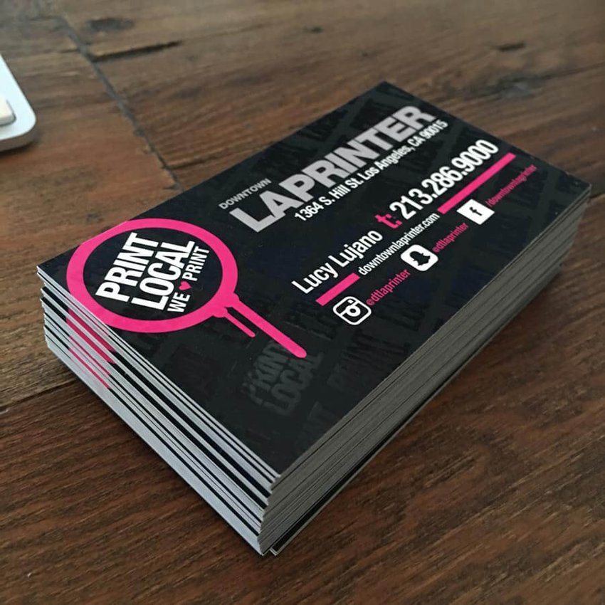 Business cards printing at Downtown LA Printer